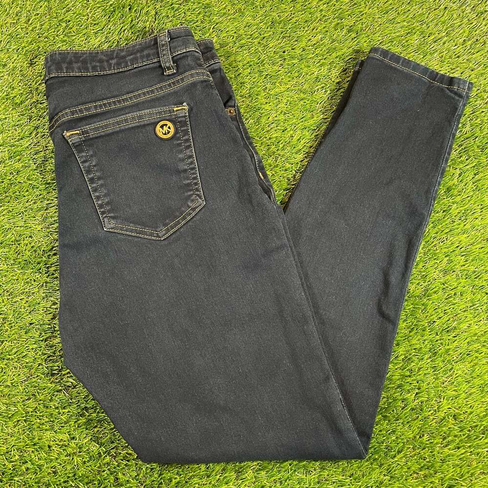 Michael Kors Izzy Skinny Dark Wash Denim Jeans Size 10